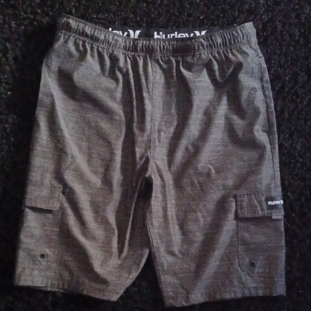 Hurley Charcoal Cargo Shorts